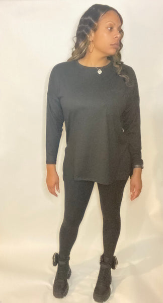 The Everyday Black Long Sleeve Pant Set