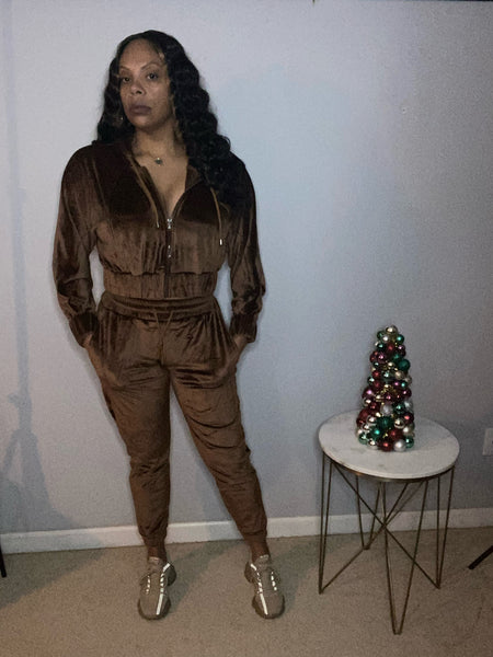 The Velour Tracksuit Set